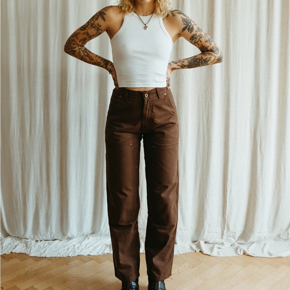 P&Co. Women’s 304 Albion Carpenter Pant - Caribou. Size UK 10.